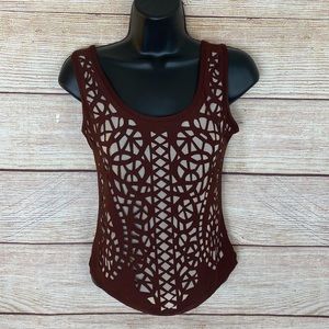 Verty Cutout Tank Top Size Small